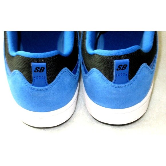 Nike Men\'s SB Alleyoop Classic Suede Mesh Shoes Black Royal Blue Sizes NIB main image 4